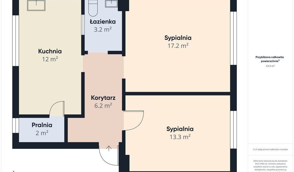 54 m² /1 piętro/garaż i działka 600m² w cenie !!!! – 2
