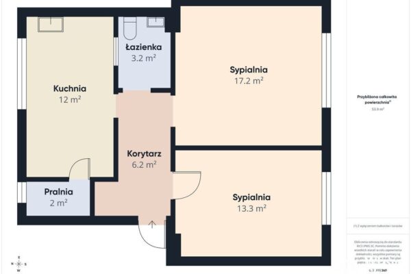 54 m² /1 piętro/garaż i działka 600m² w cenie !!!!