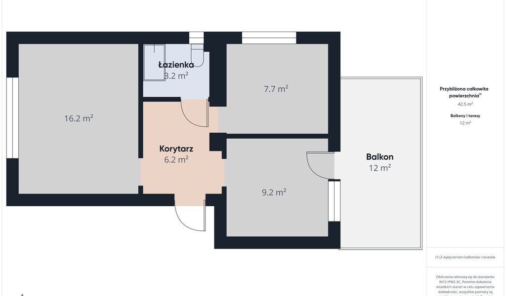 Kowala pod lasem: 2 pokoje/duży taras !!! – 13